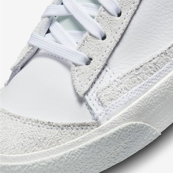 NIB Nike Blazer Mid Pro Club Men’s Sneakers 9.5 White/Light Silver/Safety Orange - Picture 6 of 15